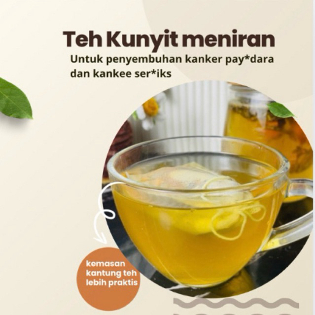 

Teh kunyit meniran 10 pcs( untuk penyembuhan kanker pay*dara & ser*iks)