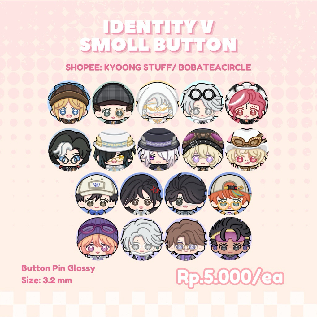 [READY STOCK] IDENTITY V IDV SMOLL BUTTON