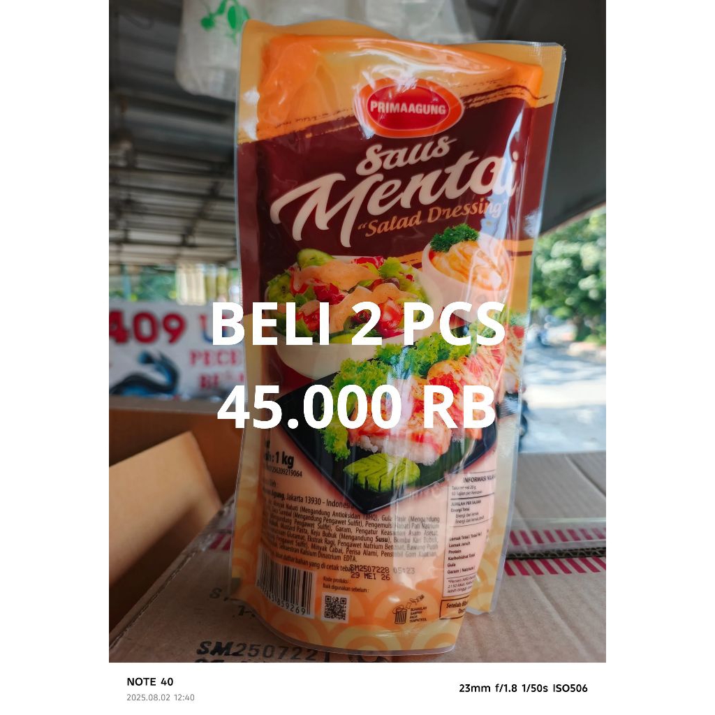 

Saus mentai prima agung 1kg