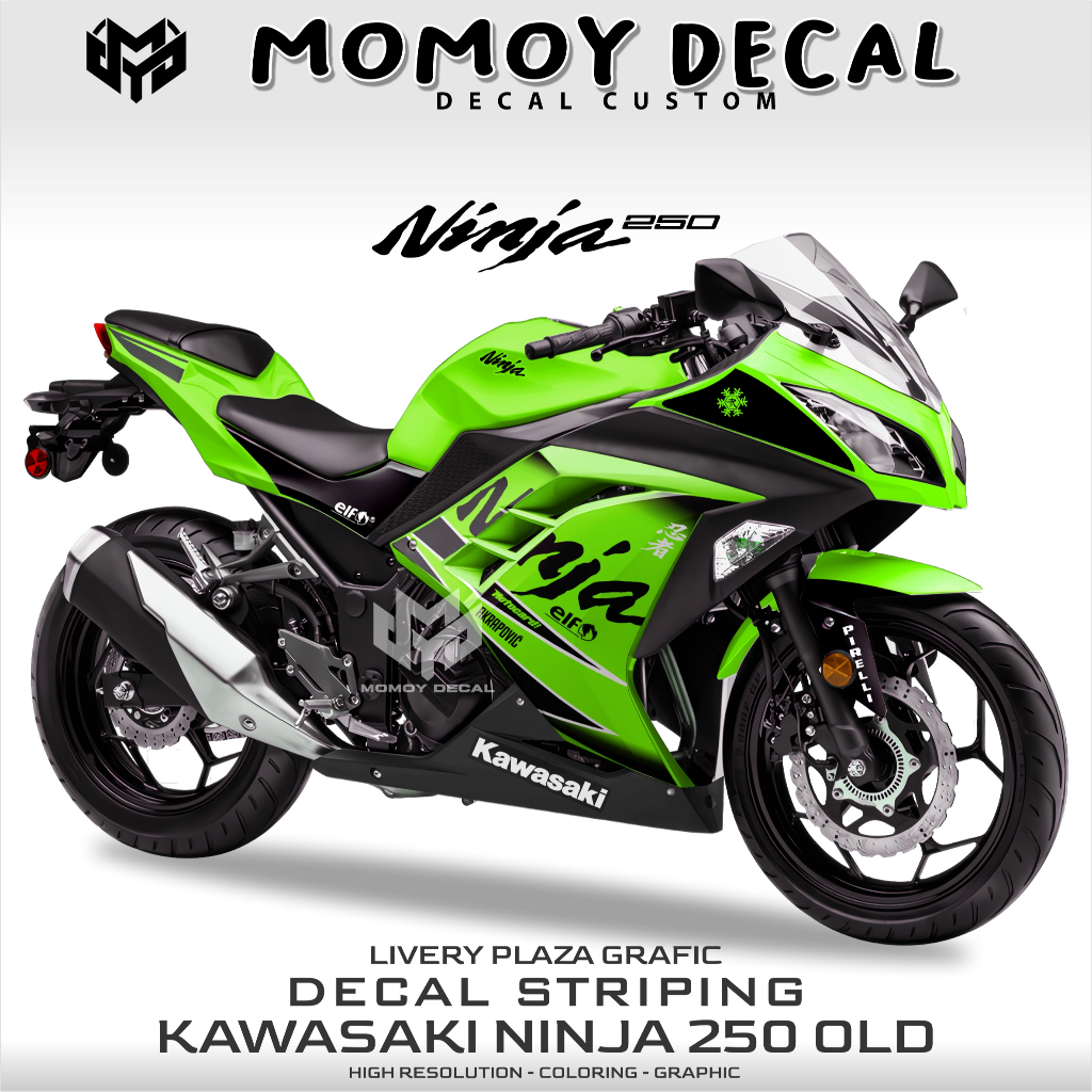 striping ninja 250 fi desain custom kanji/ stiker motor Kawasaki ninja fi/ decal custom ninja 250 fi