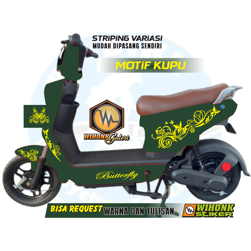 STIKER SEPEDA LISTRIK TURANZA TE 580 CUTTING STIKER