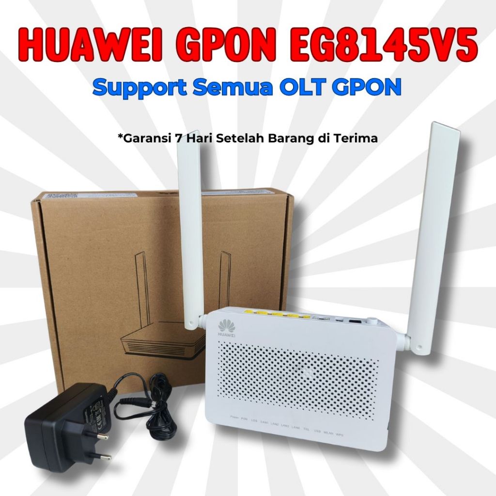 HUAWEI GPON EG8145V5 SUPPORT SEMUA OLT GPON NEW POSTEL