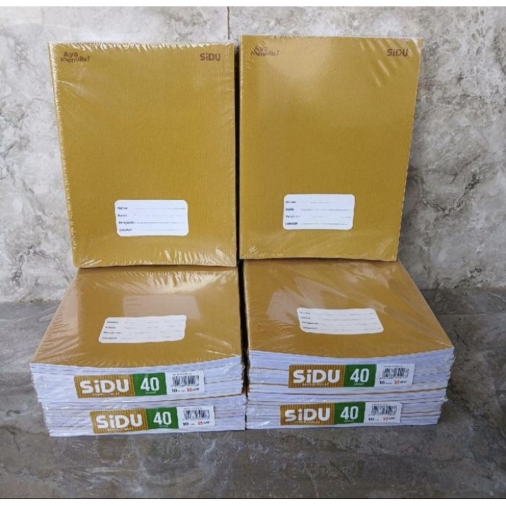 

PROMO BUKU TULIS SIDU COKLAT (ORIGINAL) 40 LEMBAR ISI 10 PCS