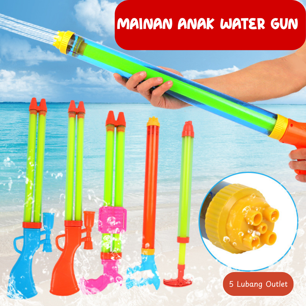 MAINAN WATER GUN ANAK PISTOL AIR JUMBO SERU TEMBAKAN AIR SERU SUPER WATER JET