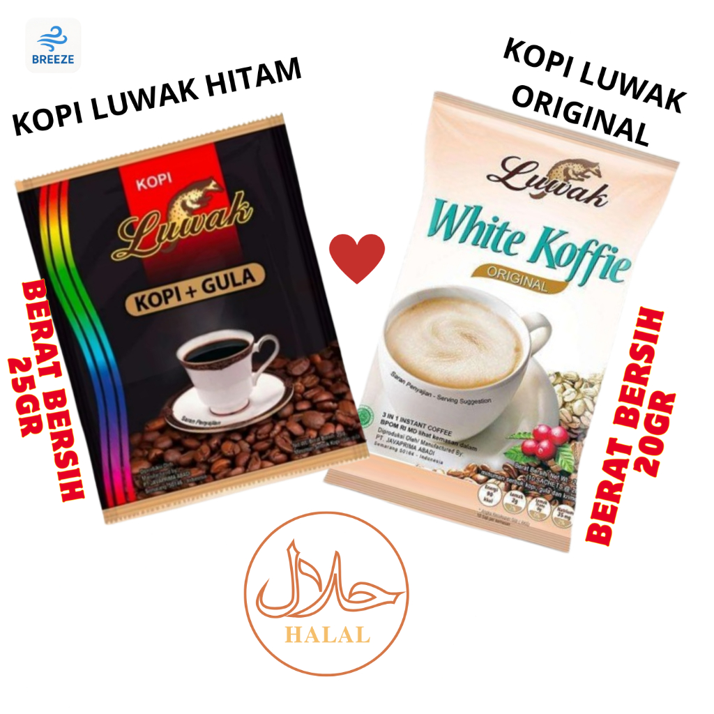 

Kopi Luwak White Coffee & Hitam 2in1 (10 pcs) / Kopi Luwak Hitam