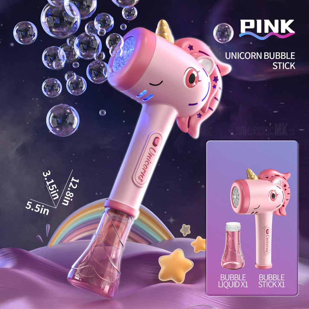 Mainan Bubble Gun Tembakan Pistol Gelembung Unicorn