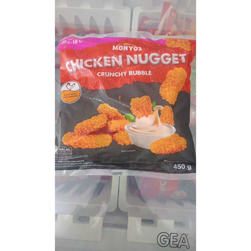 

Nugget Ayam Monyos Bubble 450gr – Frozen Food Praktis