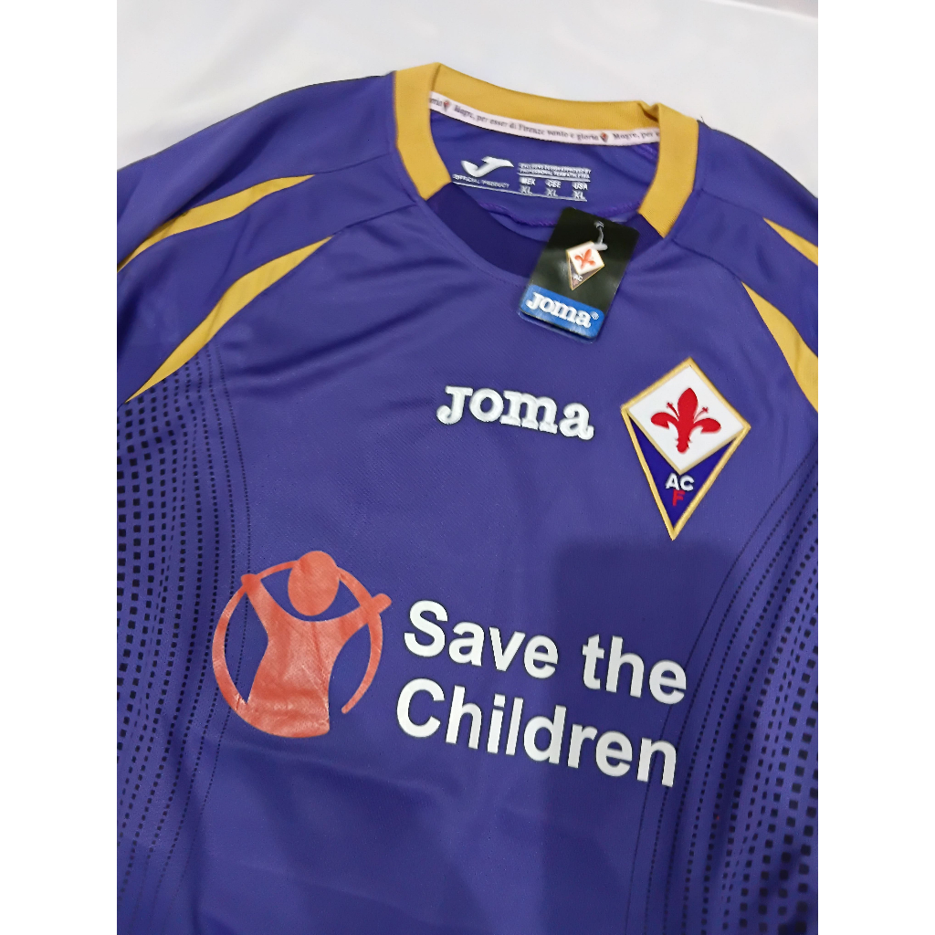 JERSEY BOLA RETRO VINTAGE FIORENTINA HOME 2014/2015 AQUILANI GRADE ORI