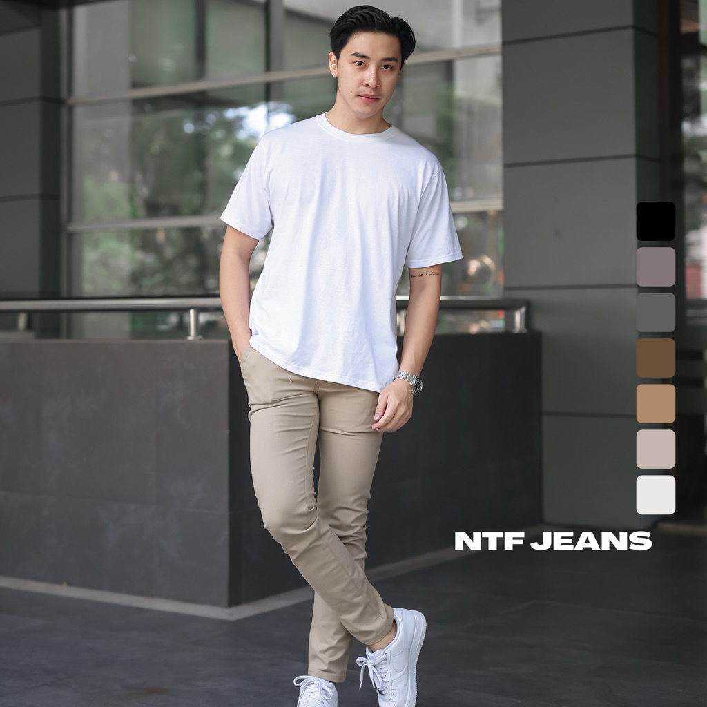 Celana NTF Chinos Panjang Slim Fit Vol. 2 (Cream series) Size 27-38