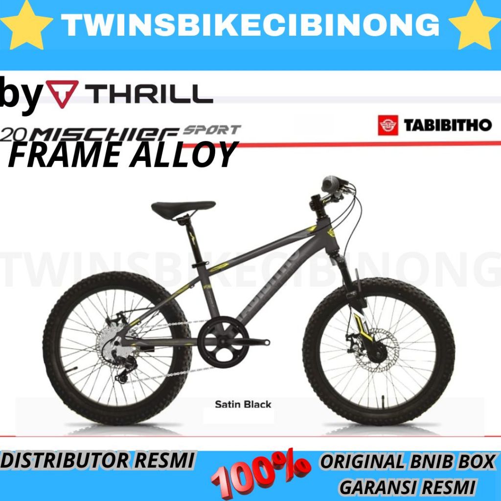 Sepeda Gunung MTB 20inc BY THRILL TABIBITHO MISCHIEF ALLOY DISC BRAKE