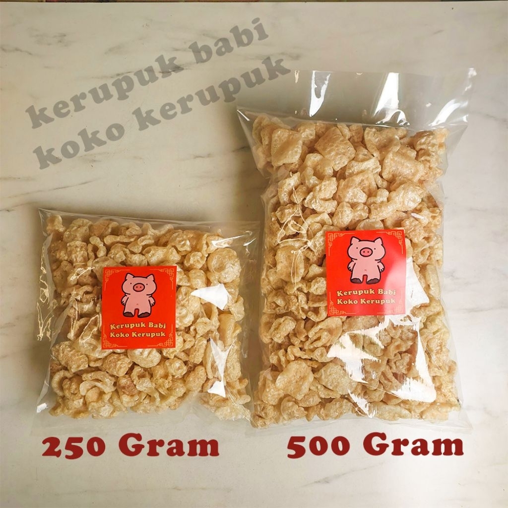 

Kerupuk Kulit Babi Koko Kerupuk 250 500 Gram