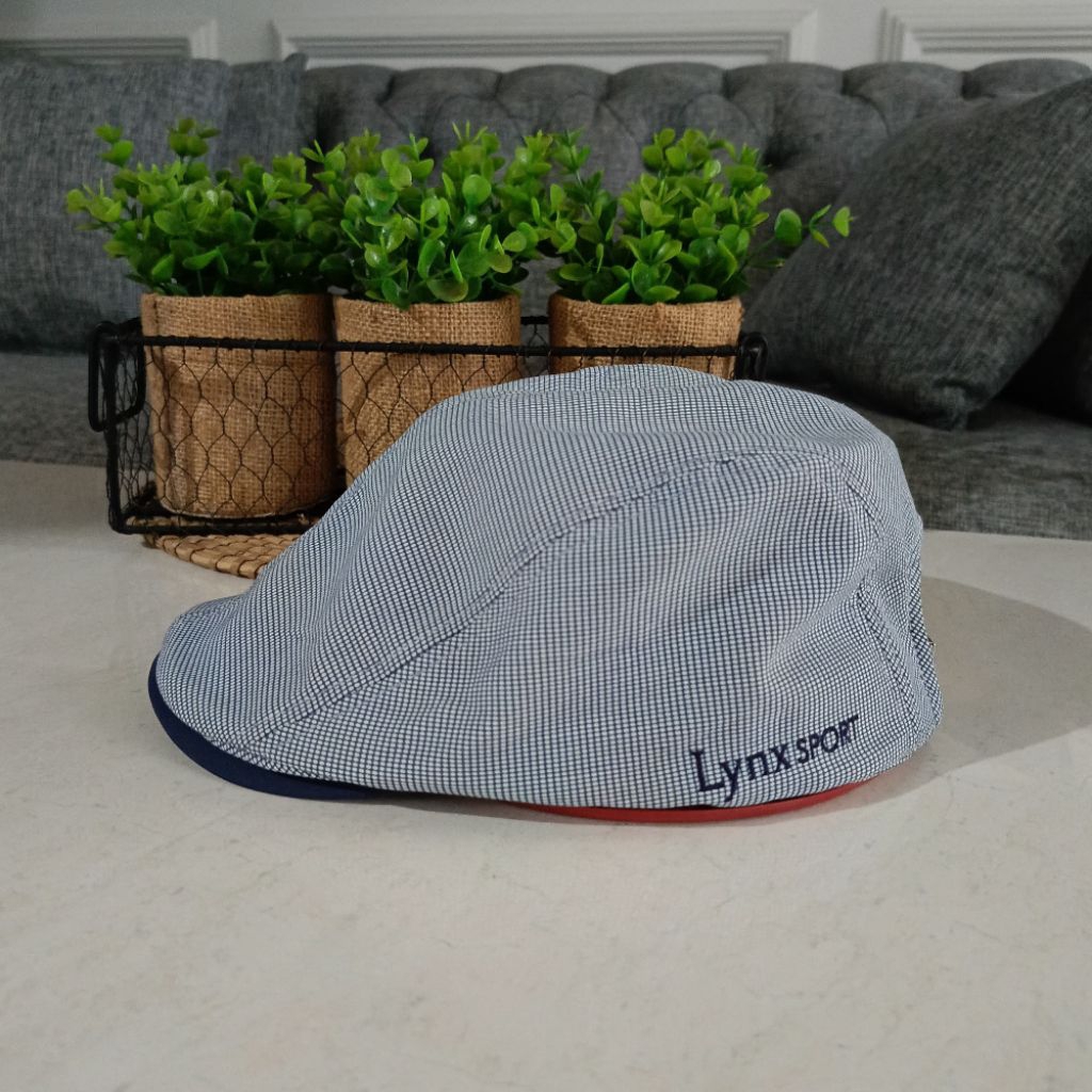 LYNX SPORT Topi flat cap hat  golf Topi copet olahraga Golf  aksesoris olahraga golf
