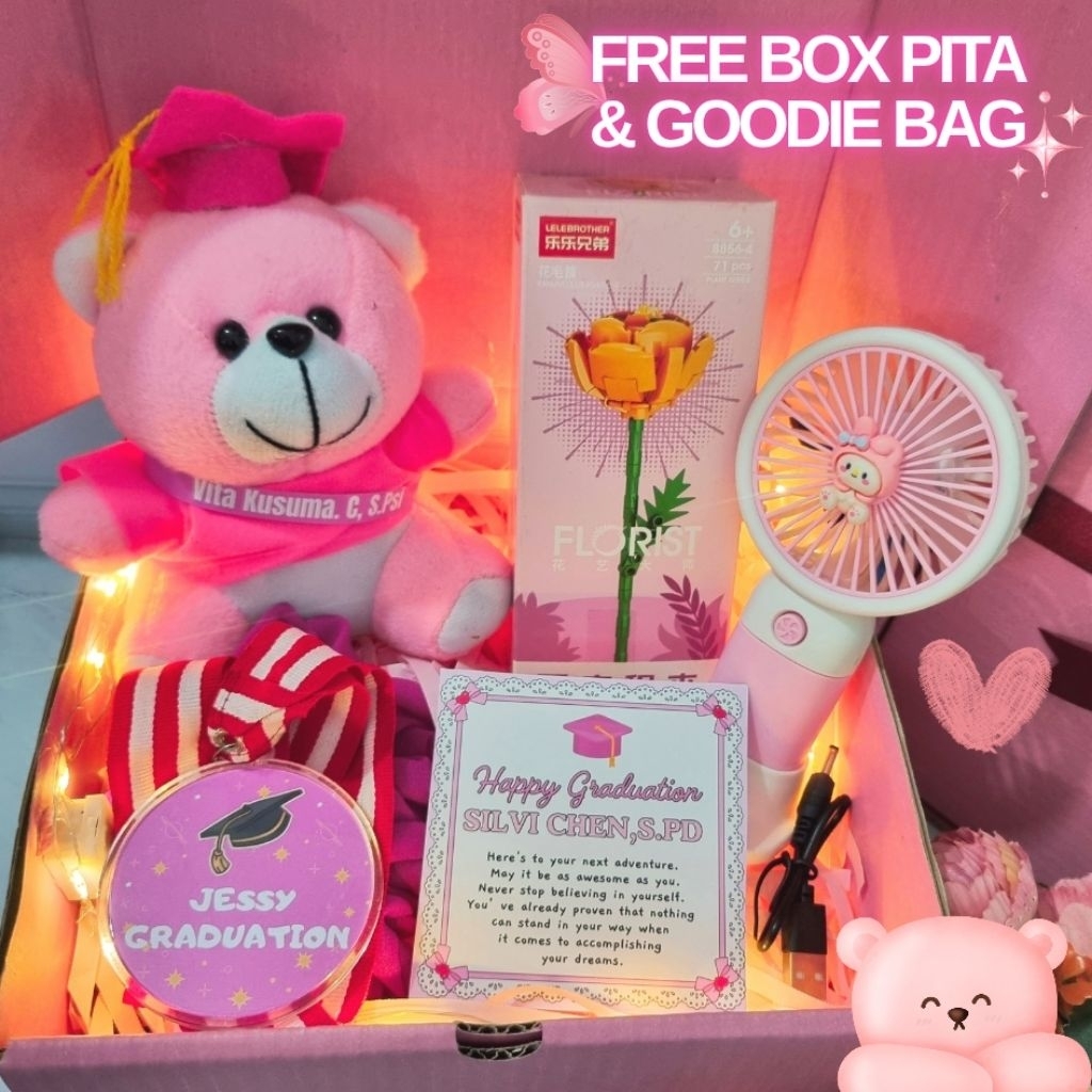 

Hampers Wisuda Pink / Kado Wisuda Pink Graduation Gift / Hadiah Kelulusan Cewek