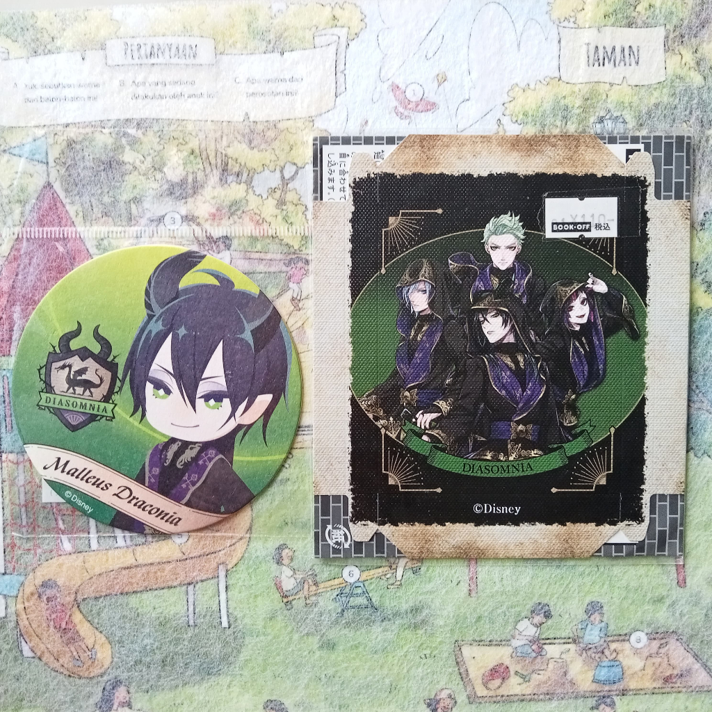 TWISTED WONDERLAND Official Set Coaster & Canvas Art Malleus Draconia