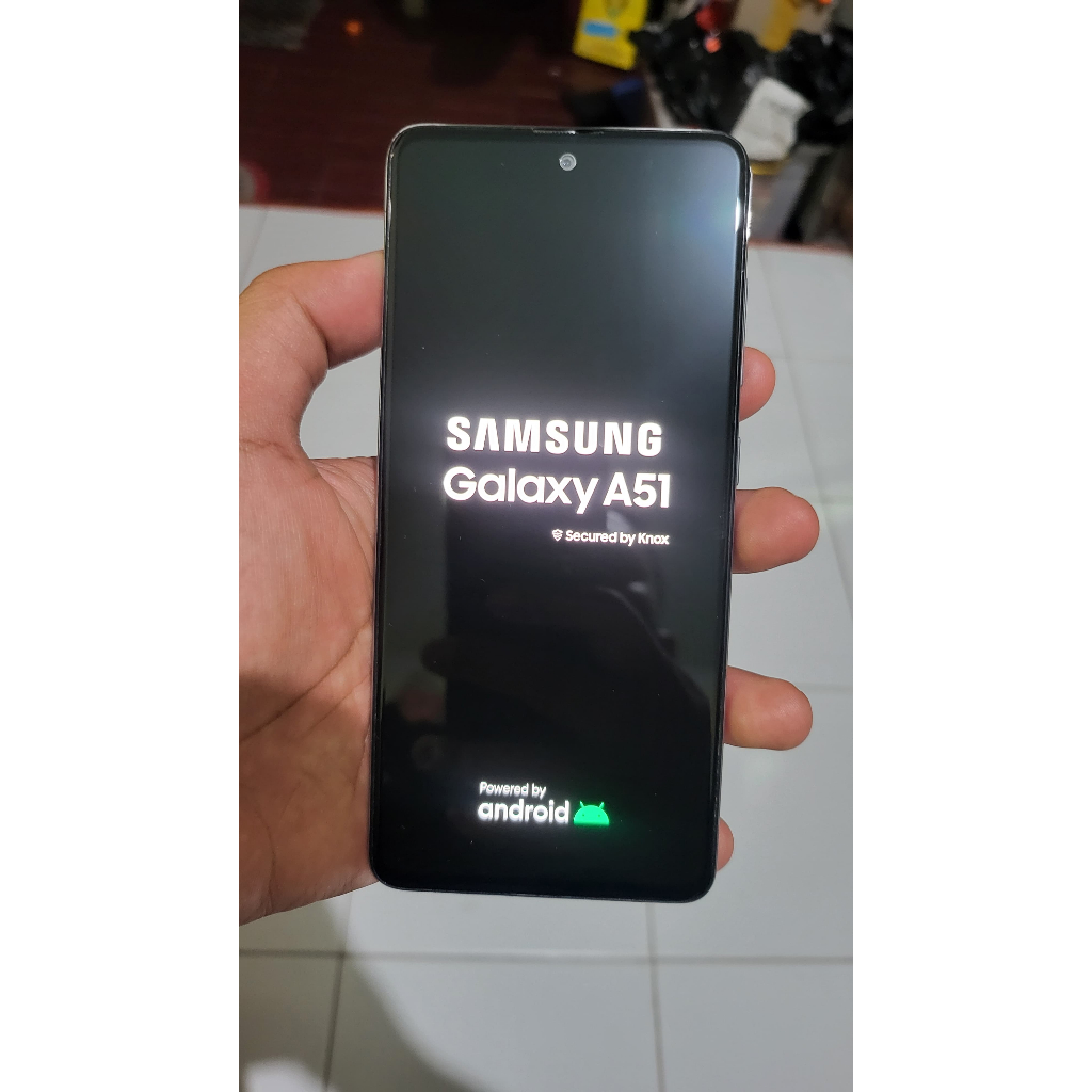 LCD Samsung A51 original amoled copotan mulus