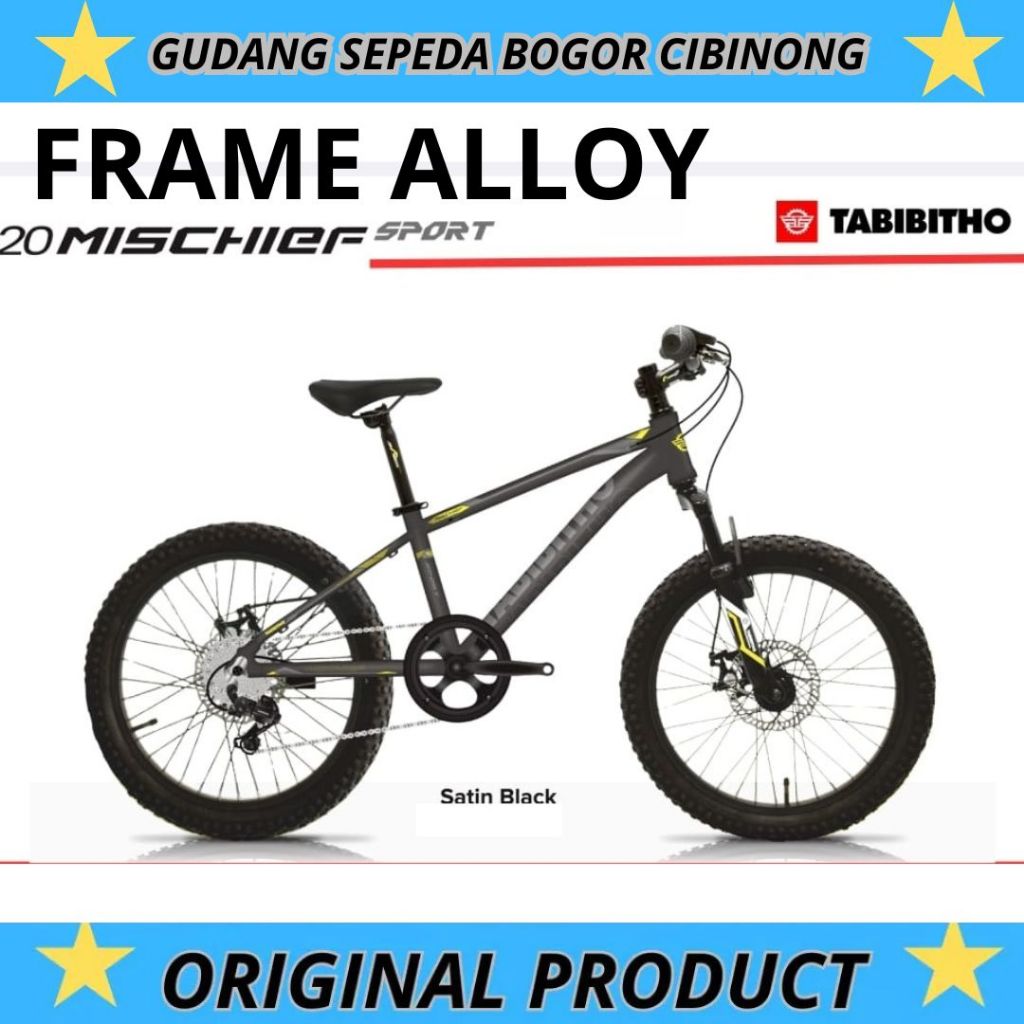 Sepeda Gunung MTB 20 TABIBITHO MISCHIEF ALLOY SHIMANO