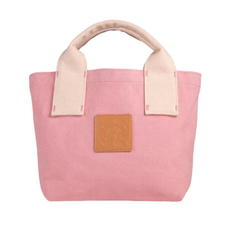 Tas Starbucks Pink Handbag Valentine Canvas