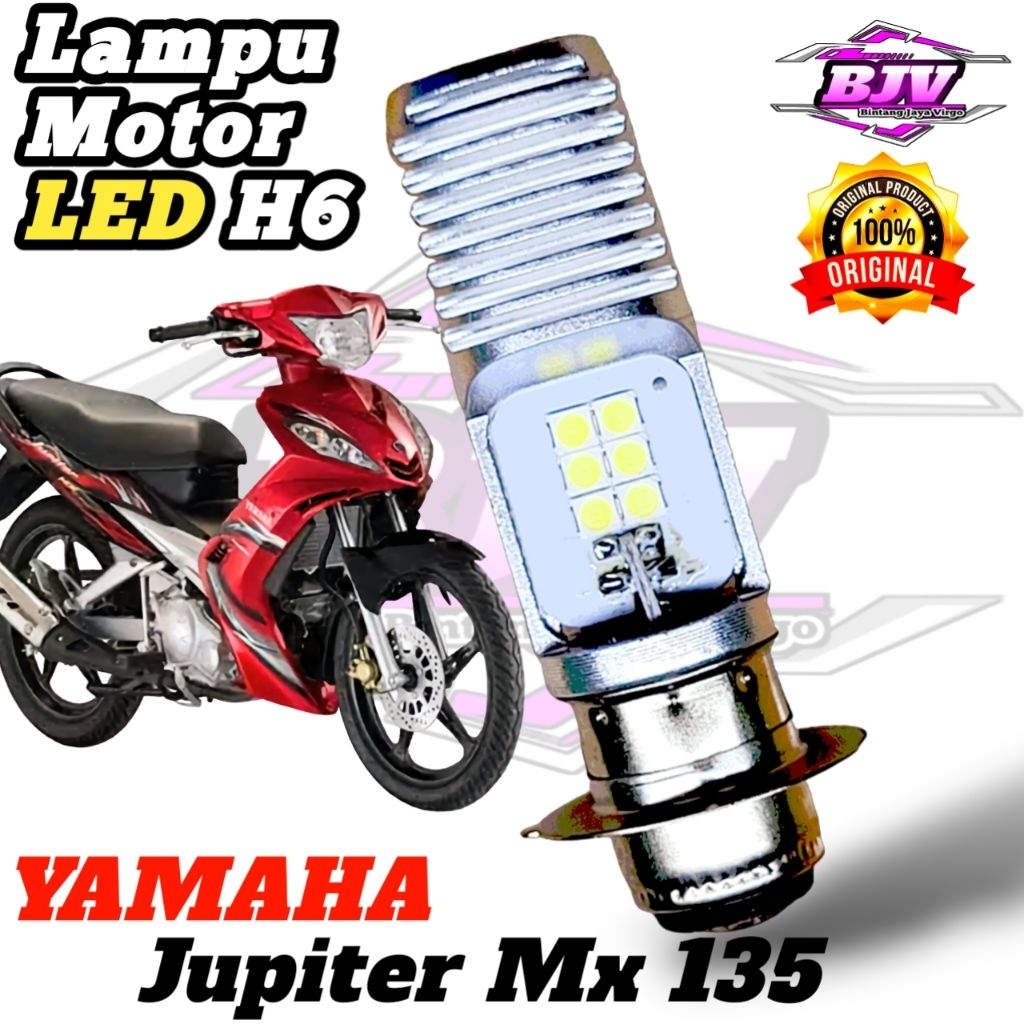 Lampu Depan Motor Yamaha Jupiter Mx 135 LED Putih Ac/Dc 12Volt Pengganti Bohlam Standart M2B_PRO