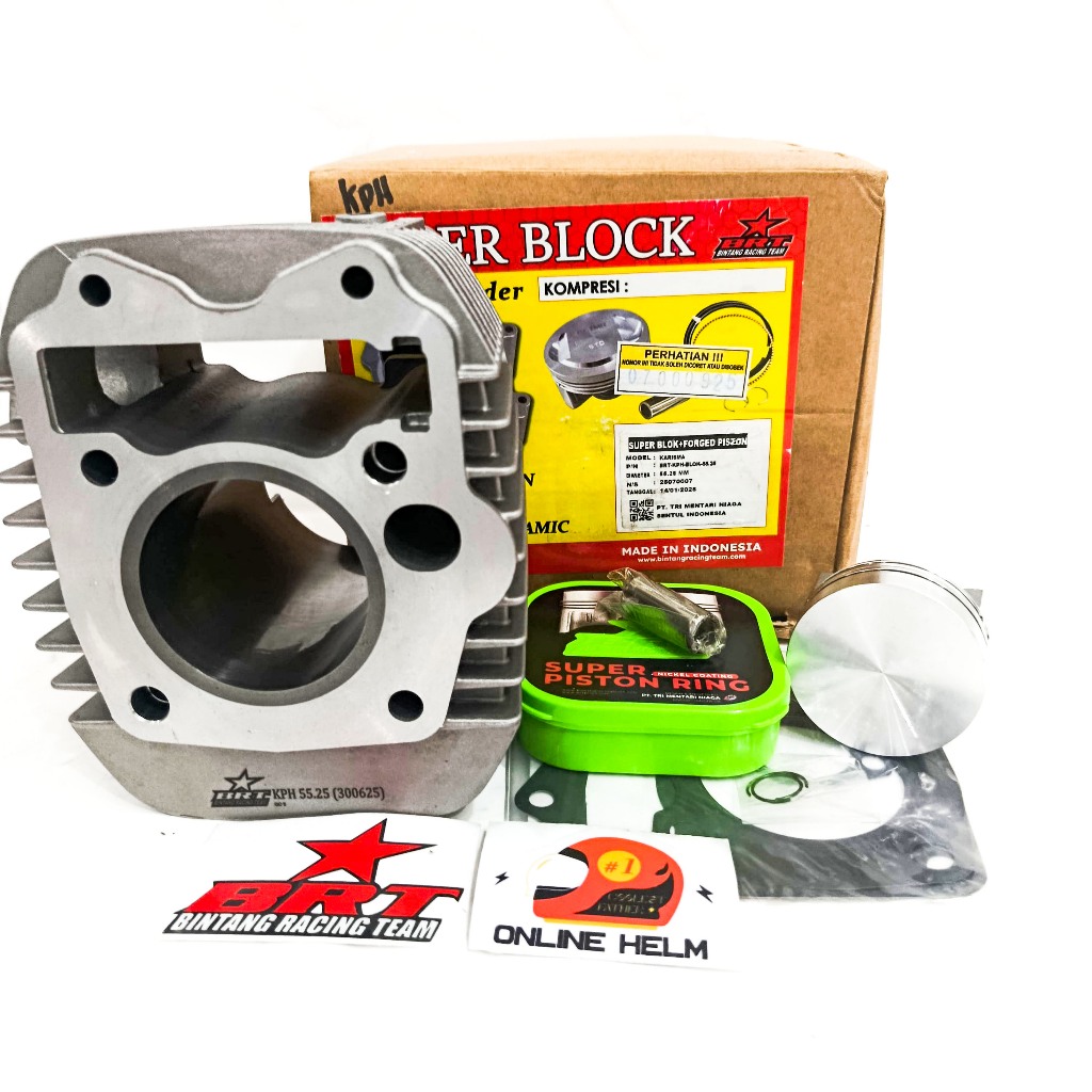 BLOK CAST IRON BRT KARISMA SUPRA X 125 KPH 55.25 MM