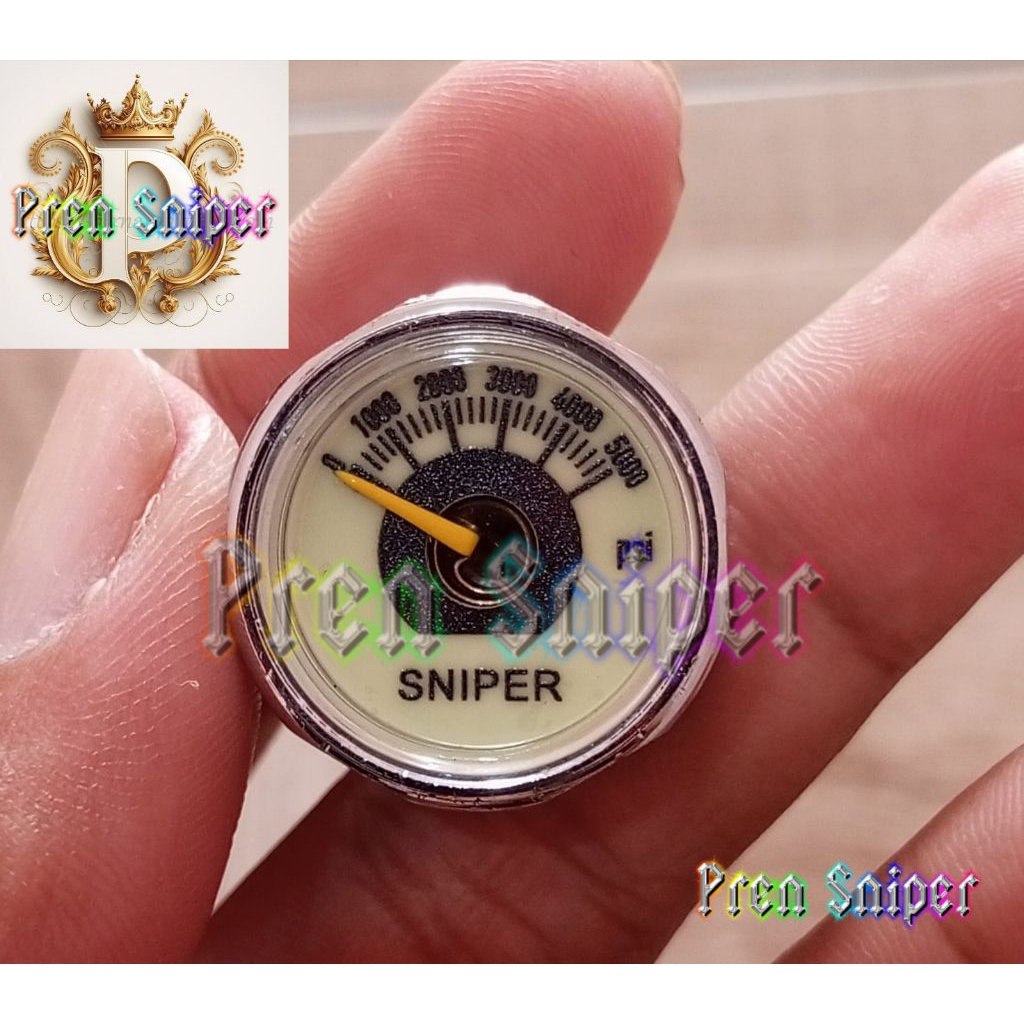 Manometer PCP, Amper PCP, Manometer PCP, Manometer Menyala dalam gelap, Manometer OD25 drat M10x1