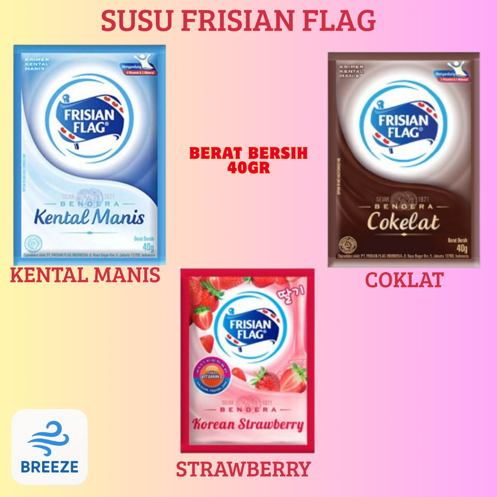 

SUSU KENTAL MANIS FRISIAN FLAG SACHET RENCENG (6 SACHET X 38 GRAM) - SKM & COKLAT - SUSU BENDERA