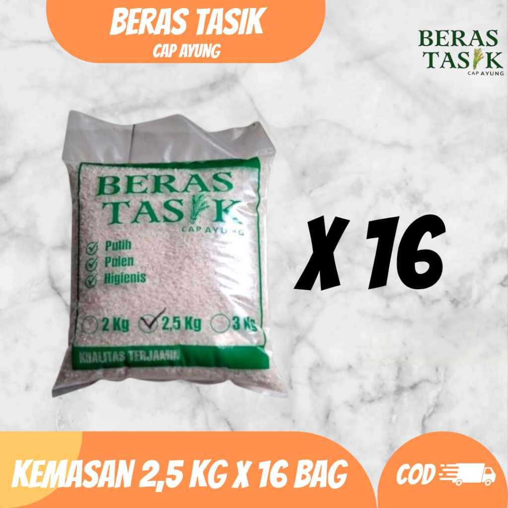 

[Paket Zakat] Beras Tasik Cap Ayung Premium Kemasan 2,5 Kg X 16 Bag