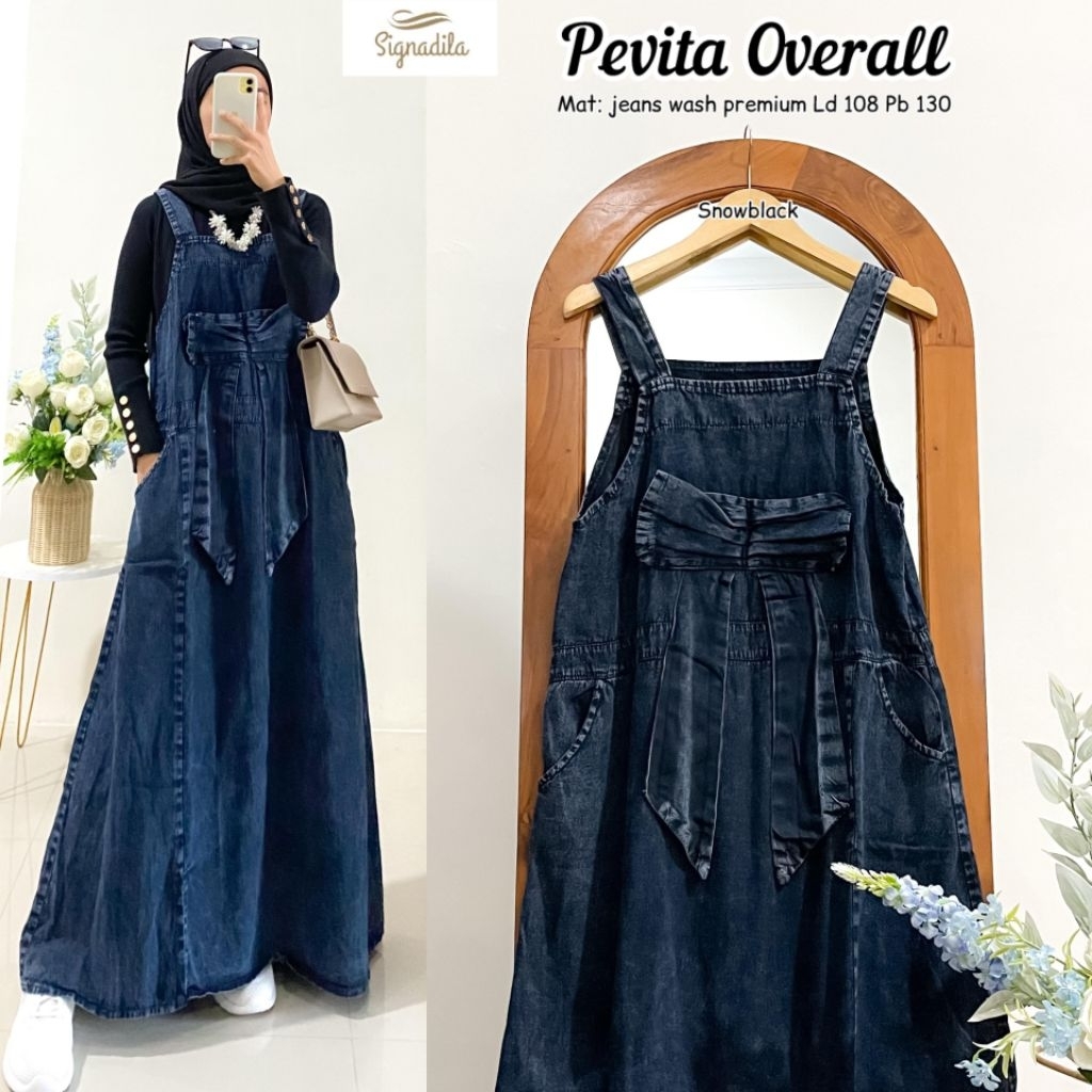 SIGNADILA OVERALL LEA PEVITA JOVIE JANETA (OVERALL JEANS WASH PREMIUM)