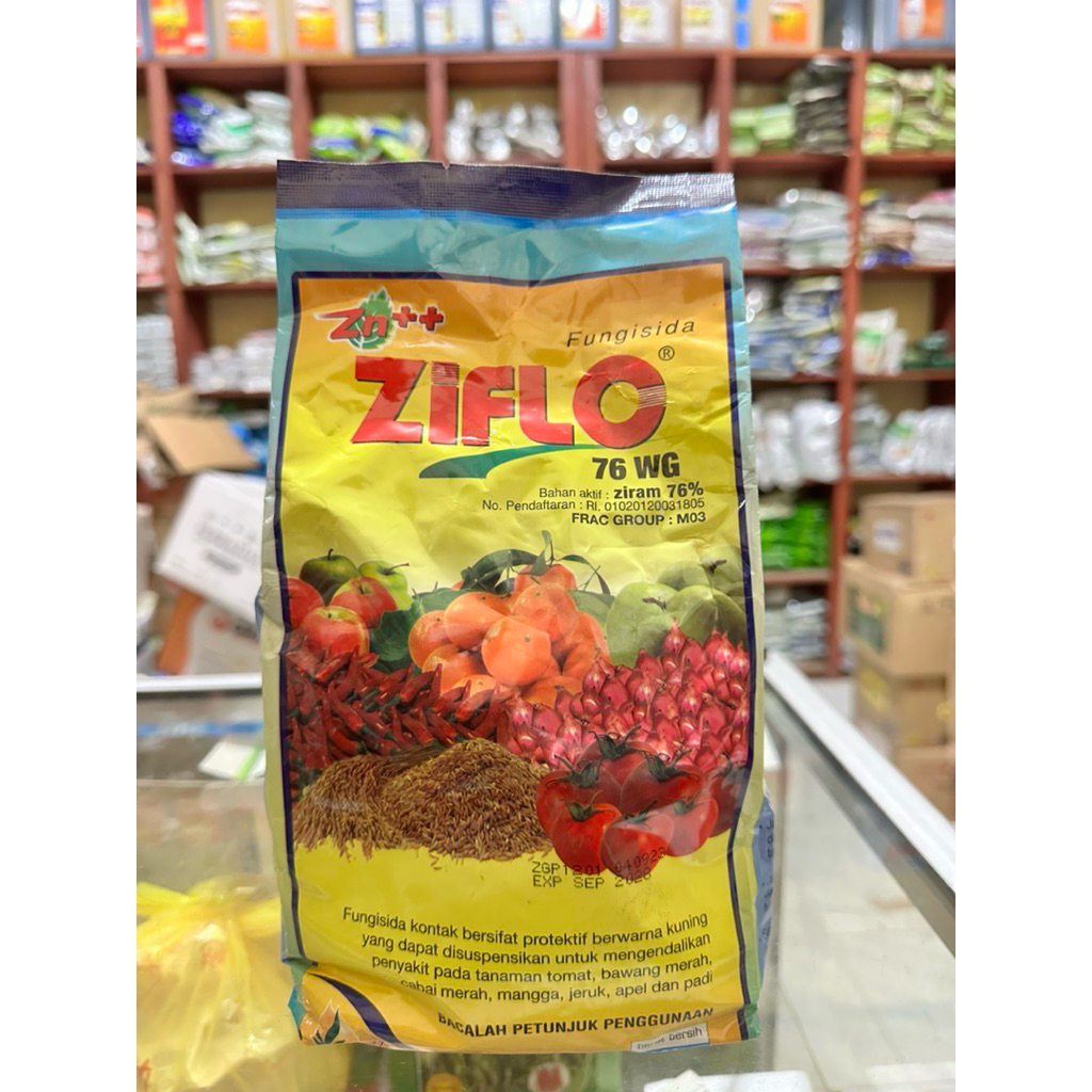 FUNGISIDA ZIFLO 76WG 800gram - ZIFLO Fungisida Plus Zink ++ Ziram 76%