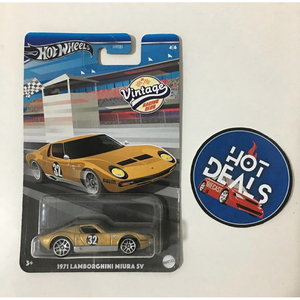 HOT WHEELS VINTAGE RACING CLUB 1971 LAMBORGHINI MIURA SV