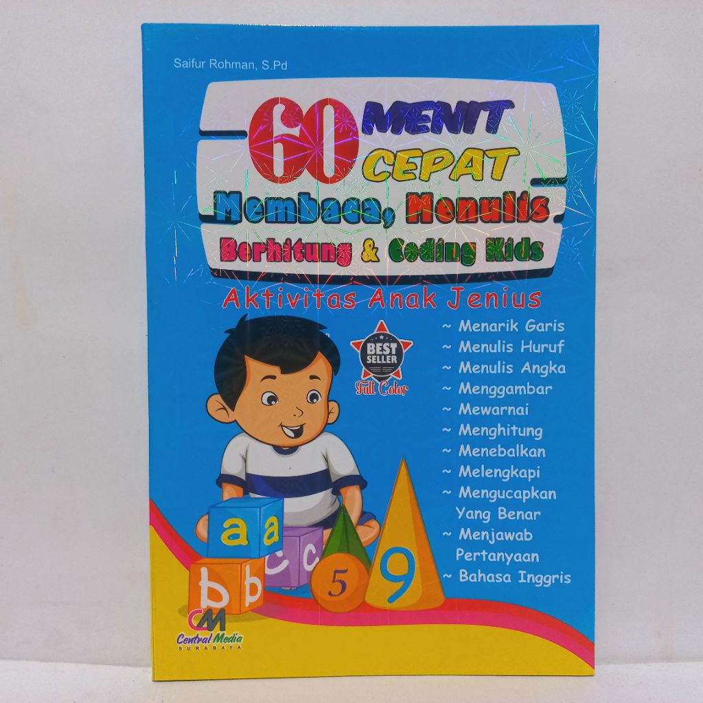 60 Menit Cepat Membaca, Menulis, Berhitung & Coding Kids - CM