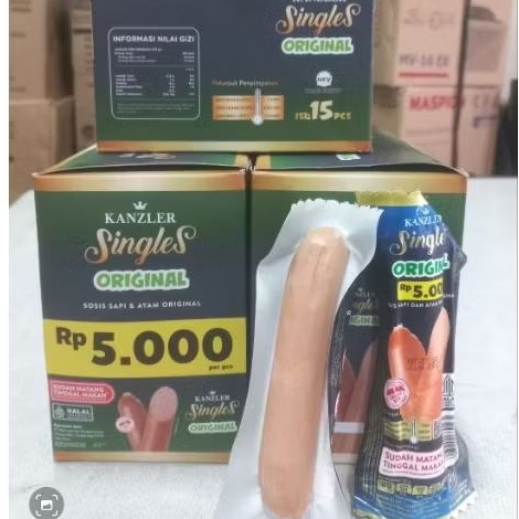 Sosis Original 5000 Kanzler 1dus isi 15 @35g