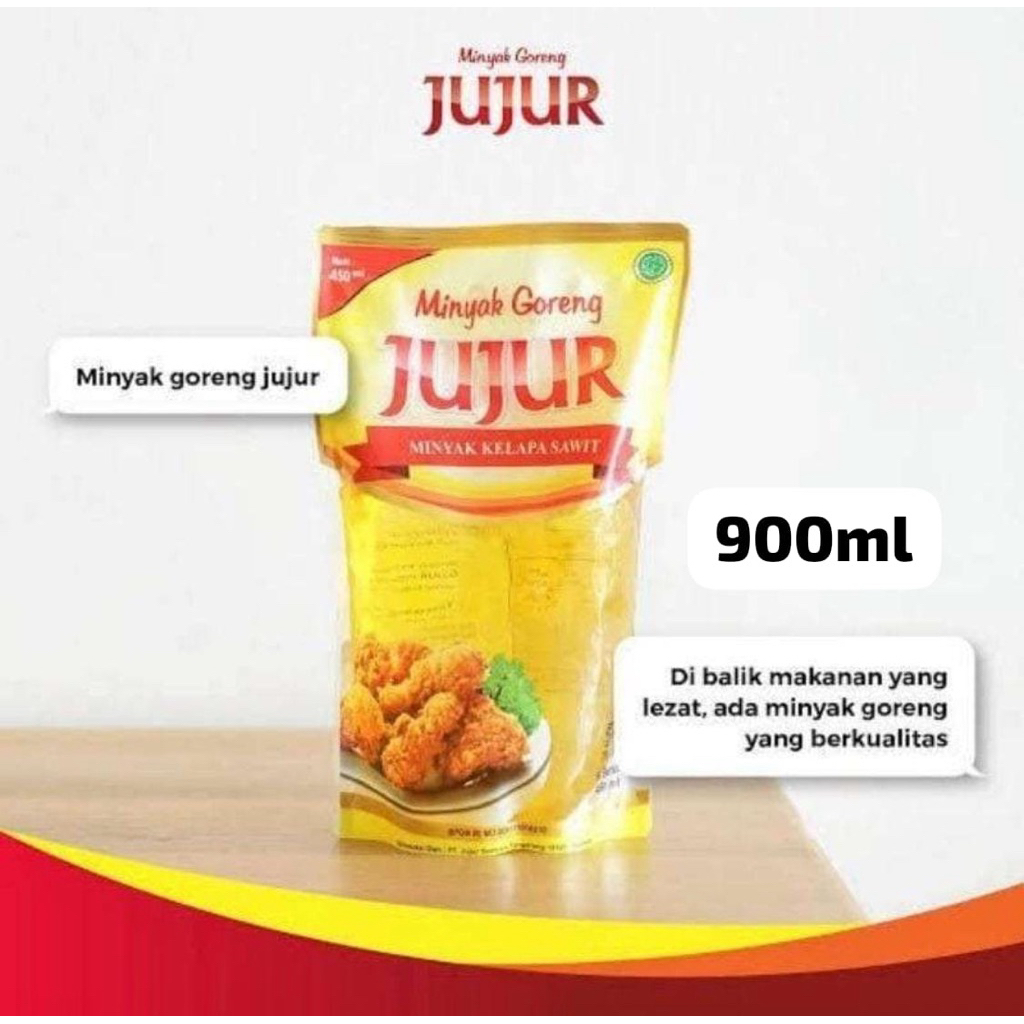 

MINYAK GORENG JUJUR 900 ML Minyak Jujur 900ml