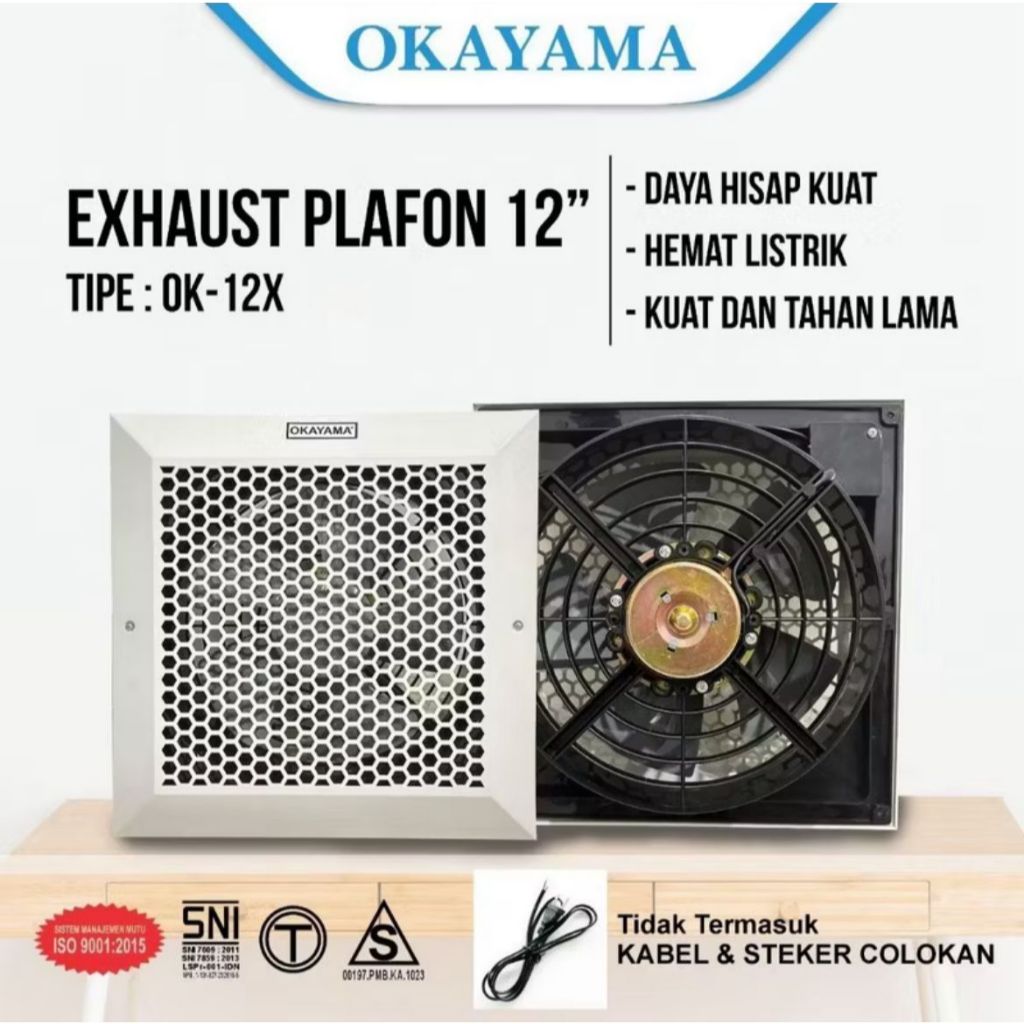 Okayama exhaust fan 12inch / kipas angin plafon 12inch