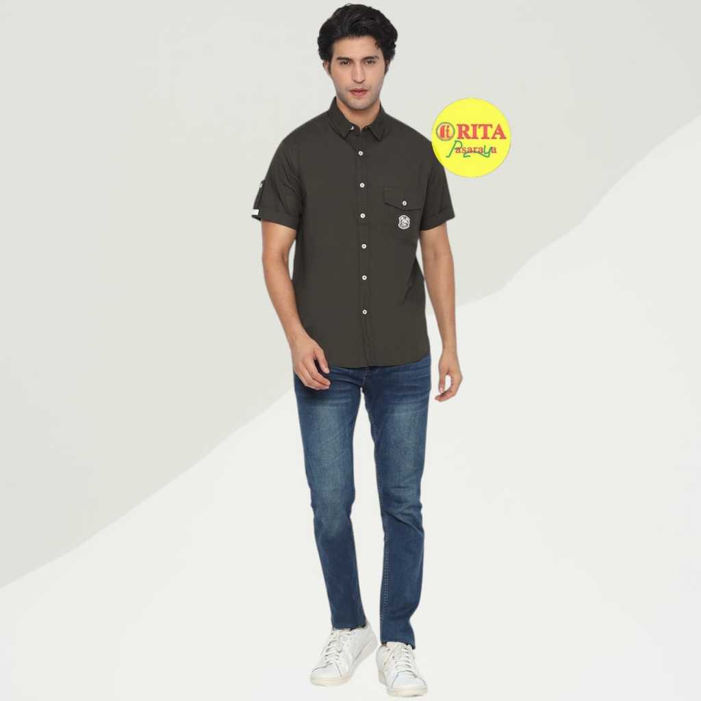 Yege Kemeja Pria Hijau