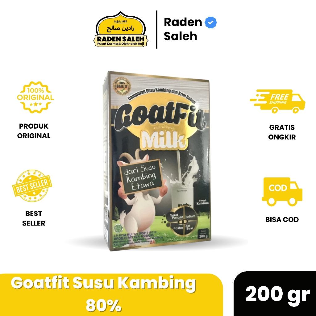 Susu Kambing Goatfit Colostrum Susu Kambing Etawa Murni Kandungan Susu kambing 80%