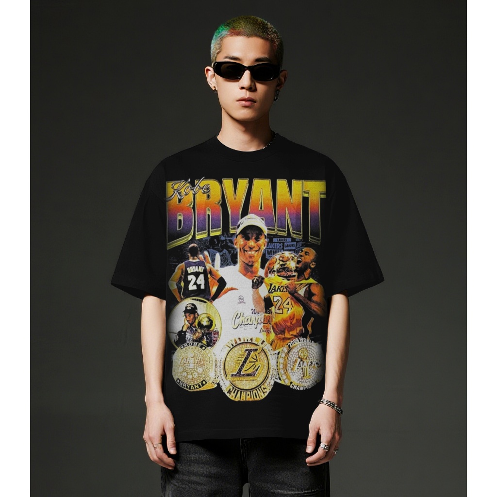 T-Shirt Oversize Kobe Bryant Lakers / Kaos Kobe Bryant Oversize Cotton 16s