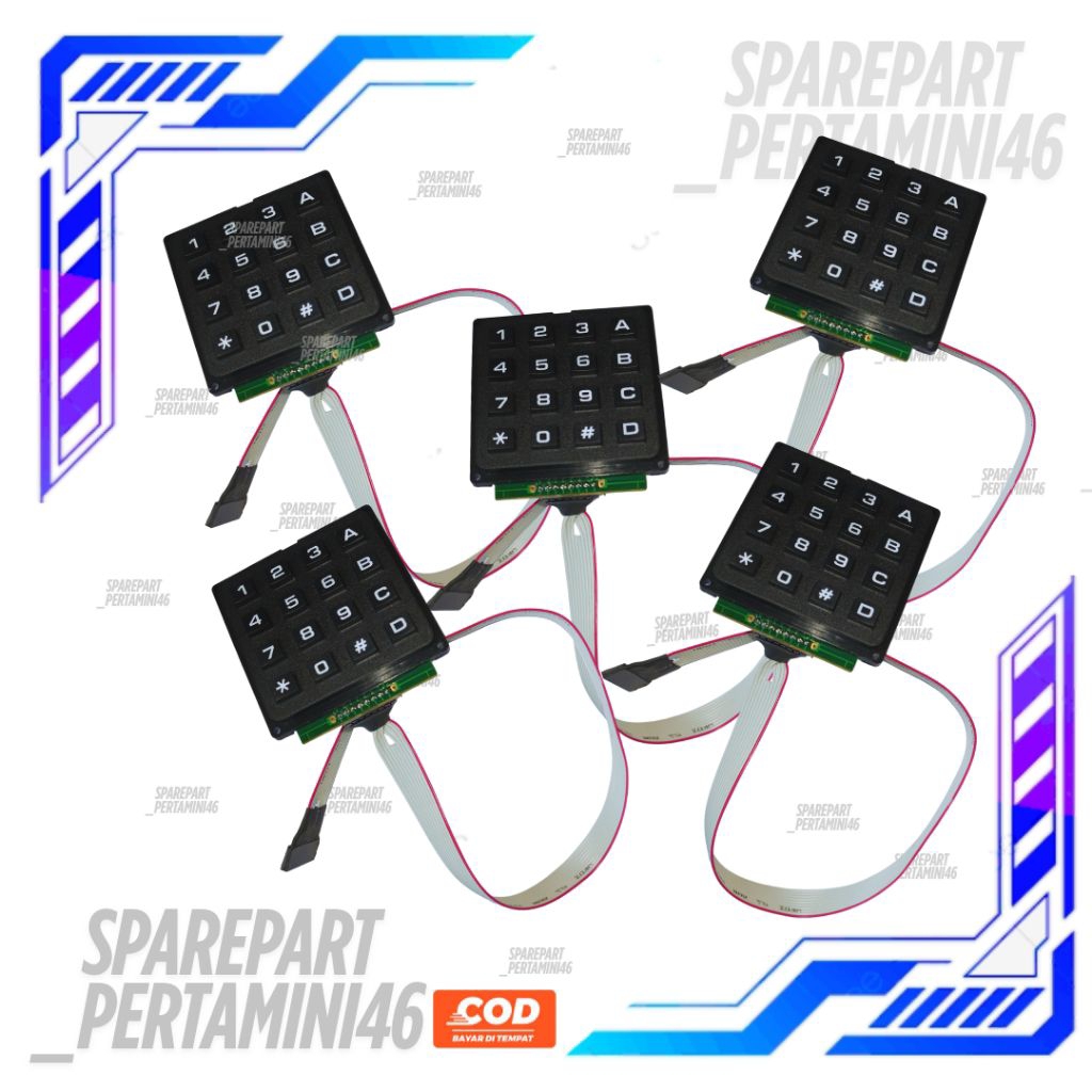 Keypad Tombol Metrik Timbul Pom Mini Digital Pertamini Terlaris