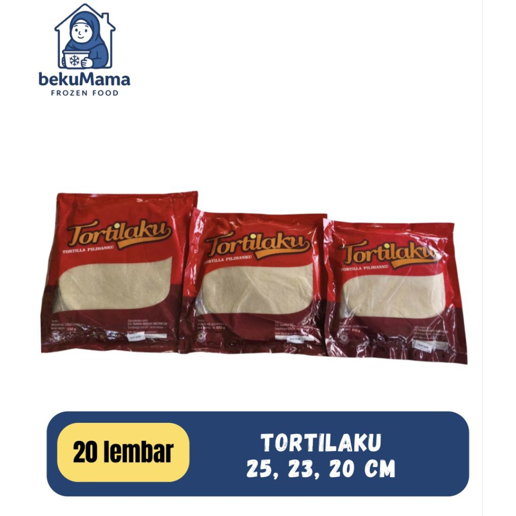 

Tortilla kulit kebab TORTILAKU (25, 23, 20 cm)