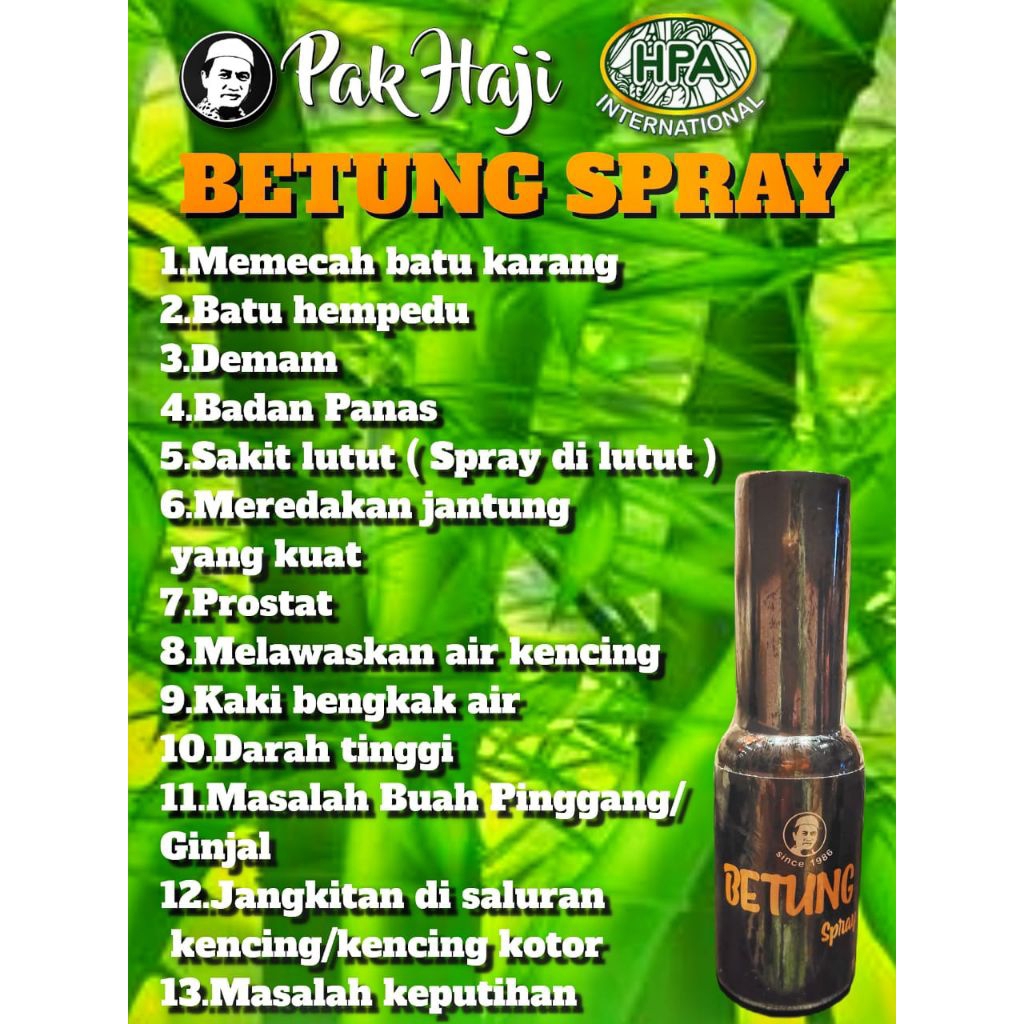 BETUNG SPRAY HPA PAK HAJI
