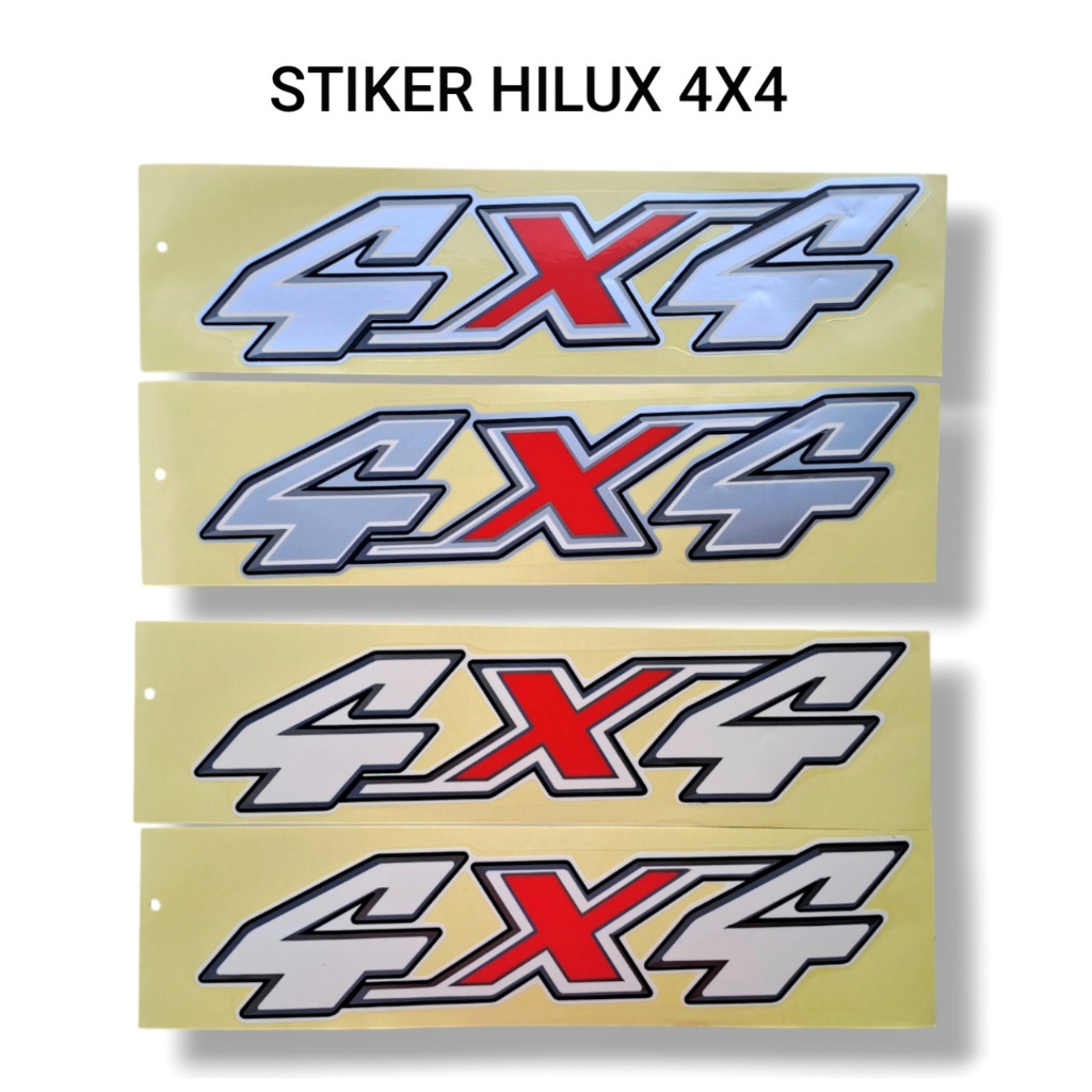 Stiker hilux 4x4 / stiker toyota hilux 4x4 / stiker 4x4 Hilux Toyota 4x4
