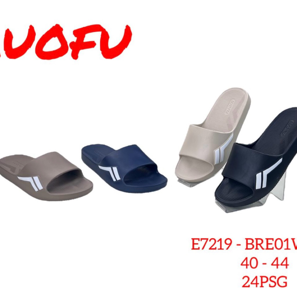 LUOFU sandal luofu selop pria bahan karet empuk sendal laki-laki dewasa sendal luofu cowok sandal se