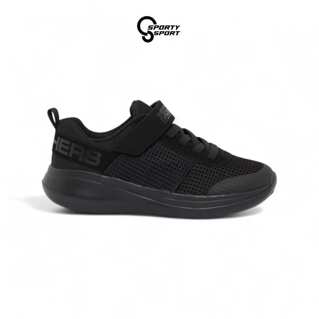 SEPATU WALKING UNISEX KIDS SKECHERS SLIP ON GO RUN FAST DENZO (97877L BBK)