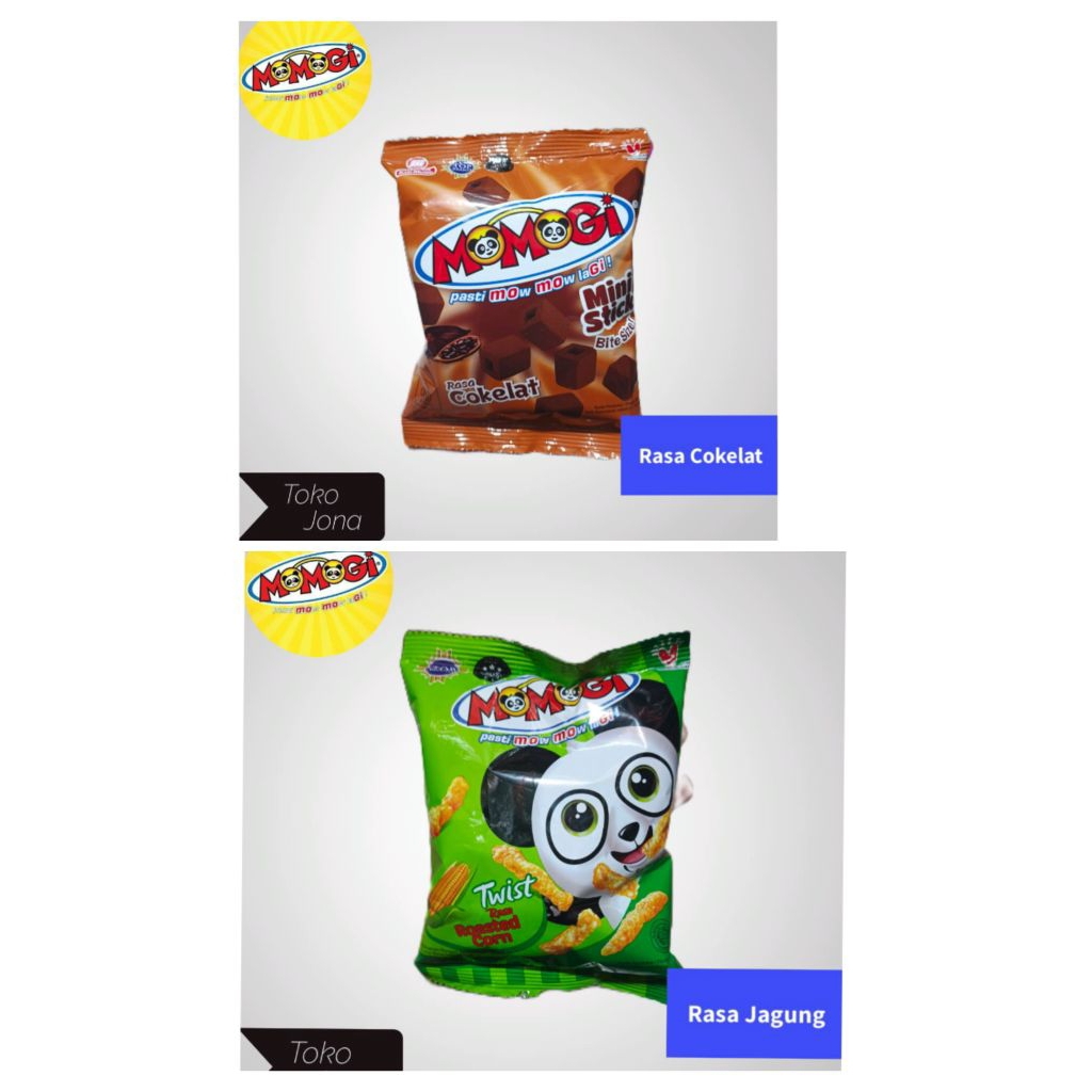

Momogi Twist Snack Jagung Bakar Coklat 20 gram renceng isi 10 pcs