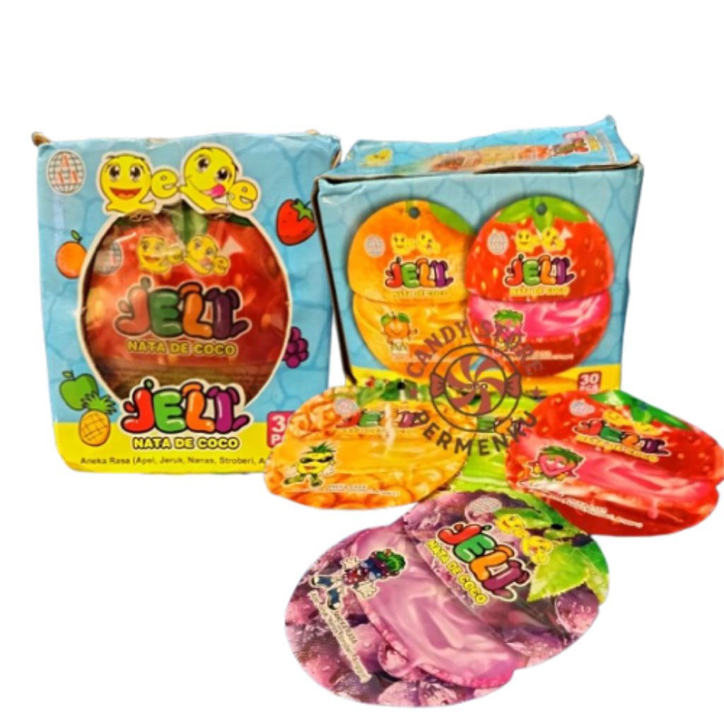 

Jeli Nata De Coco Aneka Rasa Buah (Isi 30pcs)
