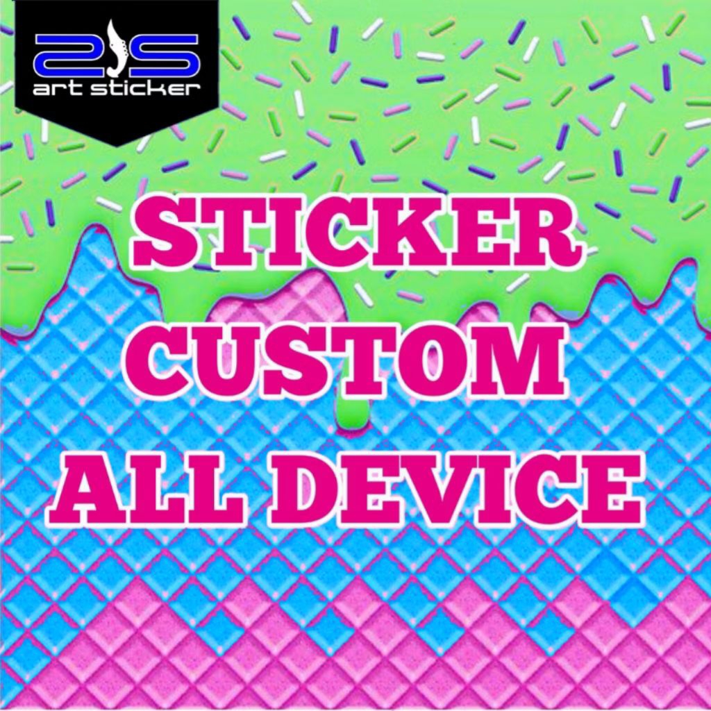 

Sticker Custom All Device bahan Vinil dan Hologram