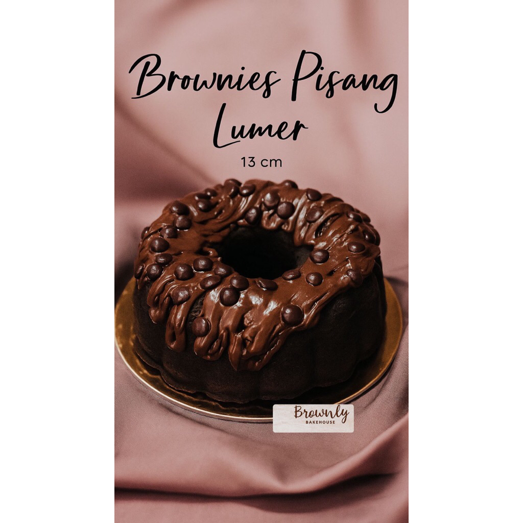 

brownies pisang lumer