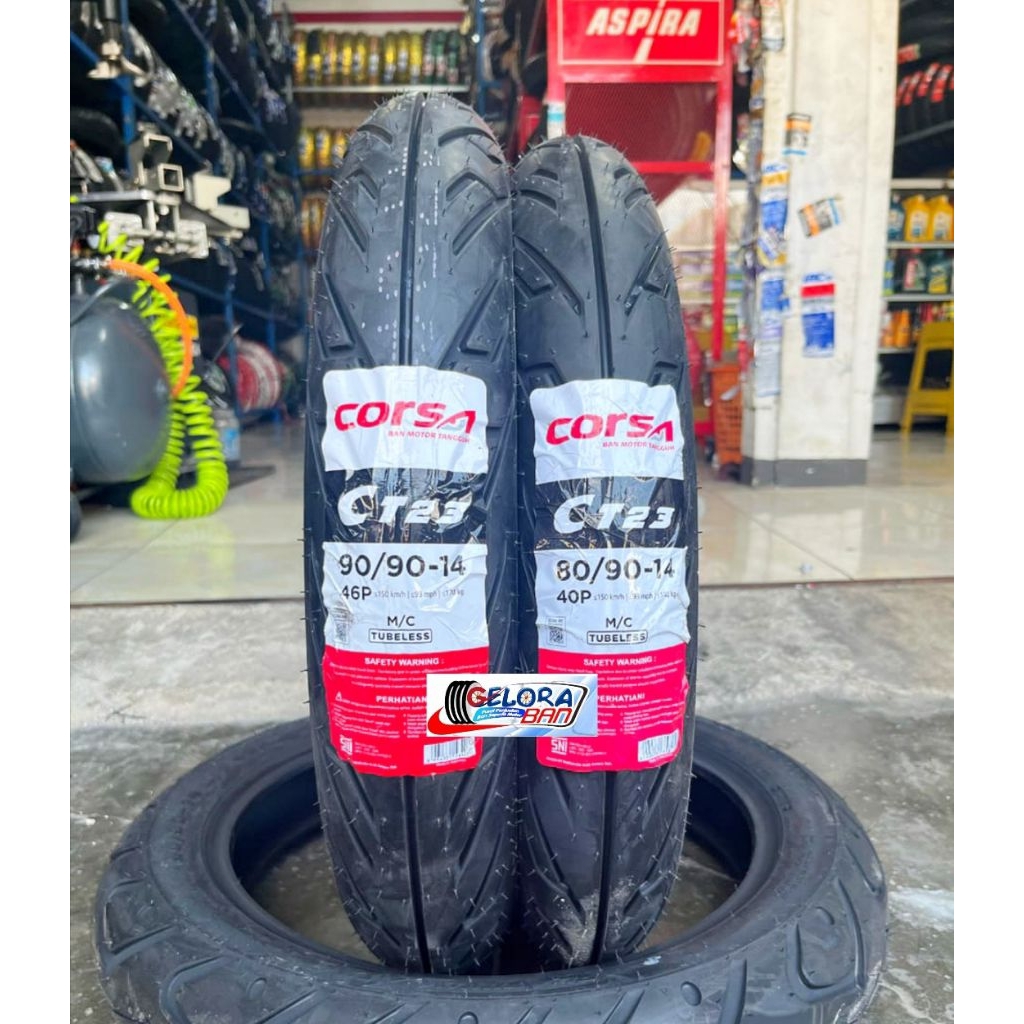Ban Matic Tubeless Corsa CT23 80/90-14 90/90-14 ban Matic 80/90-14 ban metic 90/90-14 ban tubles 80/