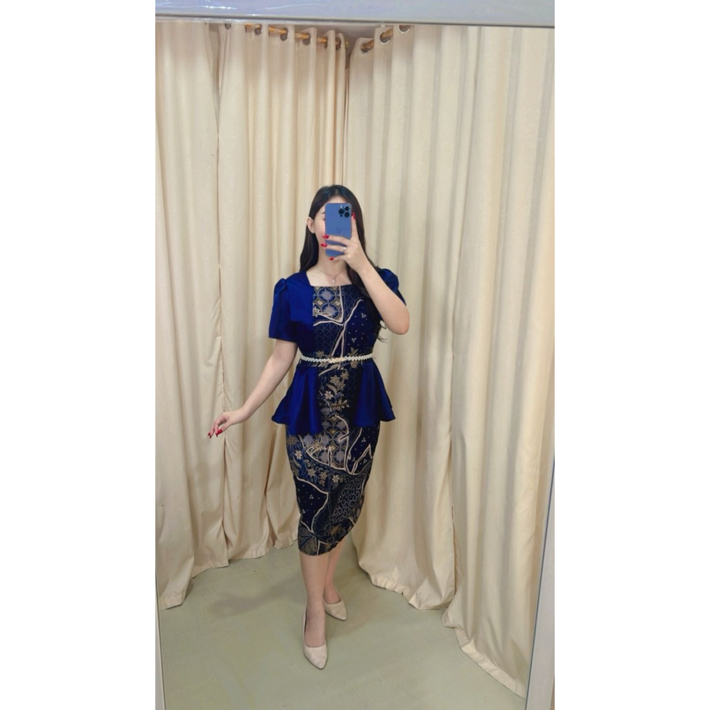 Dres Wanita Seragam Bridesmaid Gaun Pernikahan Model Baru Dress Brokat Simpel Dan Elegan Terbaru 202