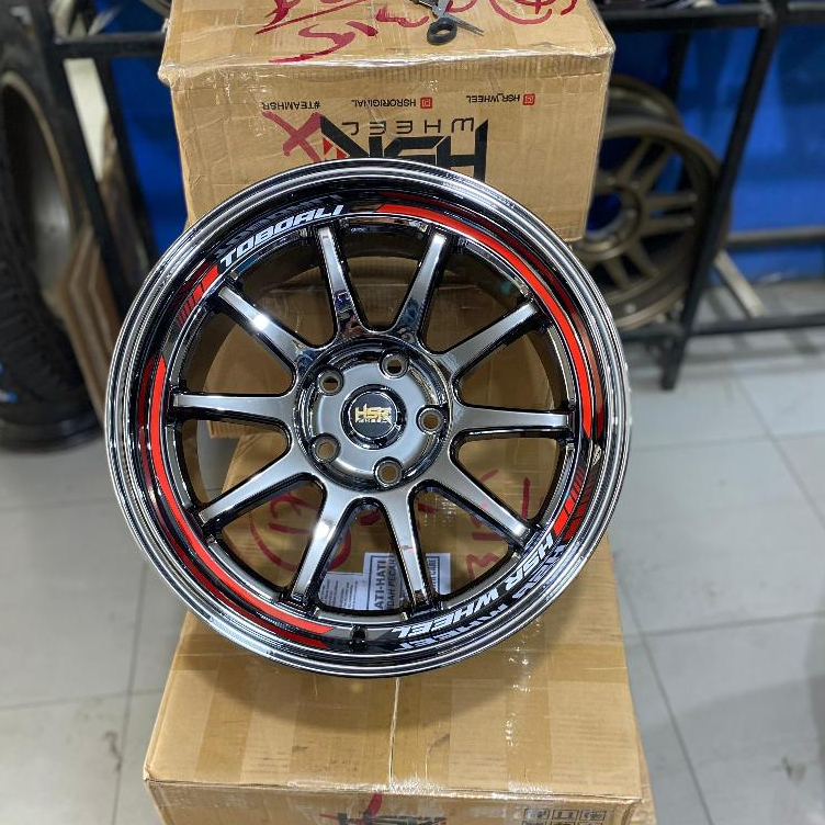 Jual Velg HSR Black Chrome Ring18 Type HSR TOBOALI Spec Innova Reborn,Venturer,Zenix,Almaz,Xpander