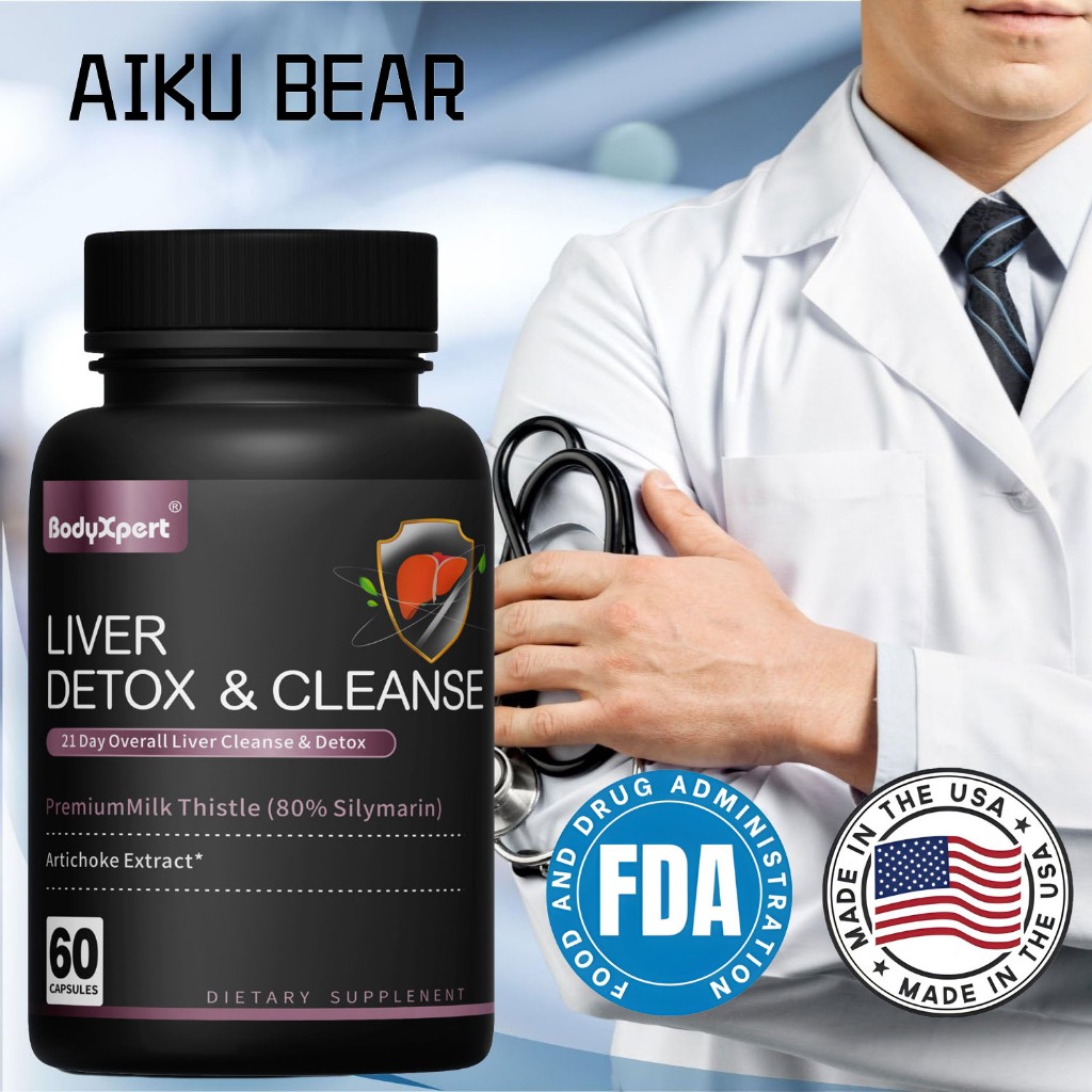 Detoks Hati Milk Thistle | Cialis Thistle, Ekstrak Artichoke, Dandelion | Memperbaiki Sel Hati dan M